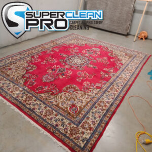 Wool rug cleaning